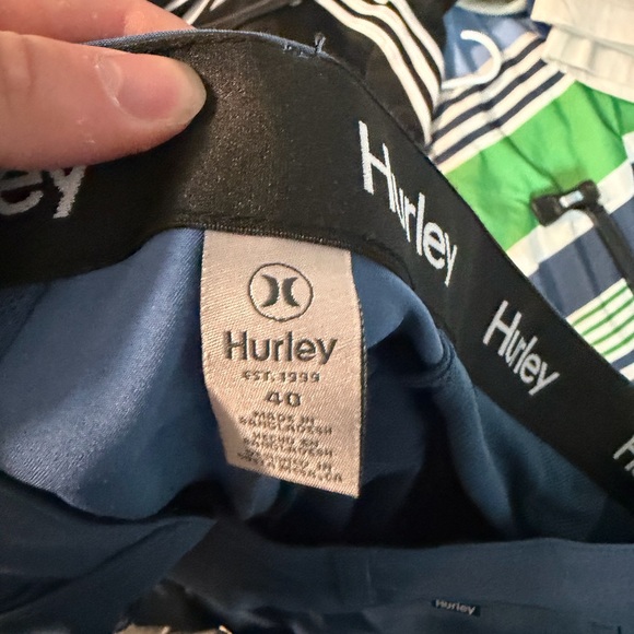 Hurley Men's Hybrid Shorts in Blue - Picture 3 of 3